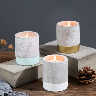 Wholesale Luxury scented candles in golden crackle matte black or white ceramic  candle jar factory and manufacturers