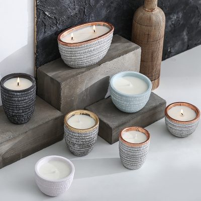 Unique Scented Candle Jars Wholesale Set of 3pcs